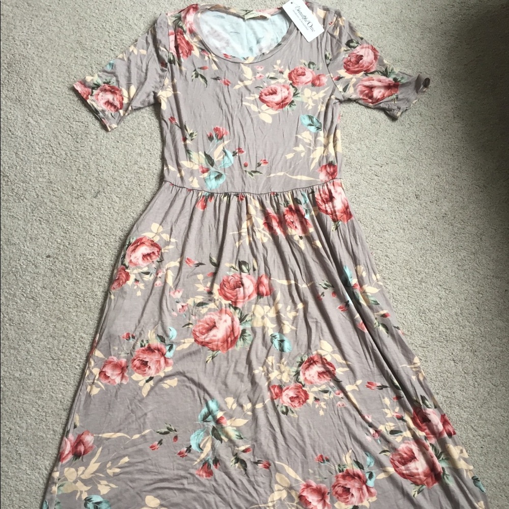 Floral midi dress